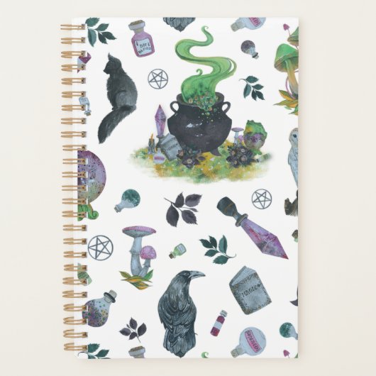 Spooky Witch Pattern Planner (Voorkant)