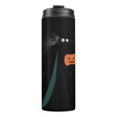 Spooky Witch & Pumpkin - Kosmische Halloween Thermosbeker (Voorkant)