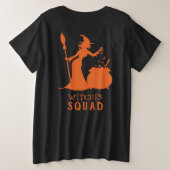 Spooky Witch Spider Frog Potion Halloween Party Grote Maat T-shirt (Design achterkant)