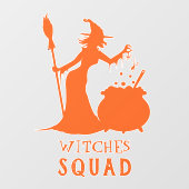 Spooky Witch Spider Frog Potion Halloween Party Raamsticker (Vel)