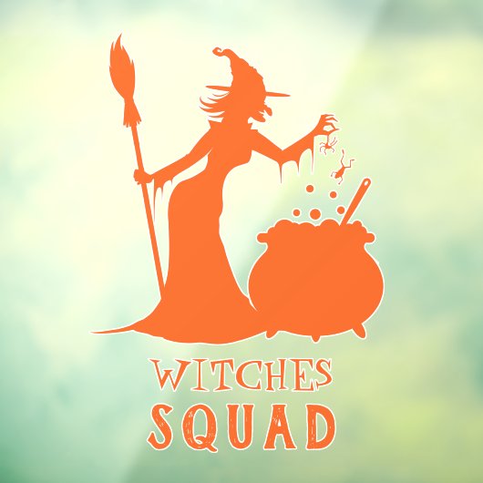 Spooky Witch Spider Frog Potion Halloween Party Raamsticker (Vel 3)