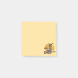 Spooky Witch Yellow Post-it® Notes