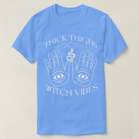 Spooky Witchcraft Crescent Moon Blackcraft Hallowe T-shirt (Design voorkant)