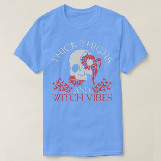 Spooky Witchcraft Crescent Moon Blackcraft Hallowe T-shirt (Design voorkant)