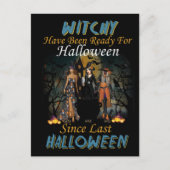 Spooky Witches Halloween Party Briefkaart (Voorkant)