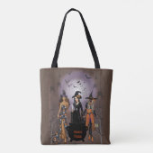 Spooky Witches Halloween Party Tote Bag (Achterkant)
