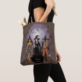 Spooky Witches Halloween Party Tote Bag