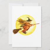 Spooky Witches Night Out Halloween Invitation Kaart (Achterkant)