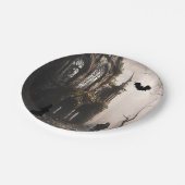 Spooky Witching Hour Halloween Party uitnodiging Papieren Bordje (Gekanteld)