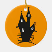 Spooky Witch's House Circle Ornament (Voorkant)