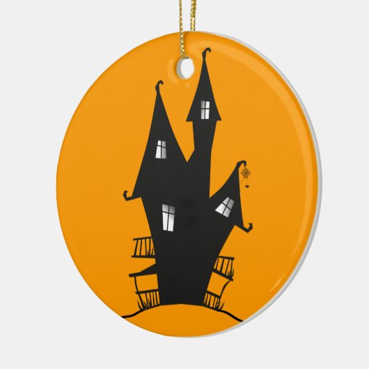 Spooky Witch's House Circle Ornament (Links)