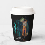 Spooky Witchy 30ste verjaardag Halloween Papieren Bekers (Achterkant)