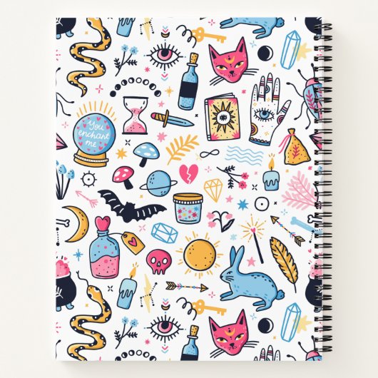 Spooky Witchy Magic Notitieboek (Achterkant)