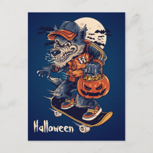 Spooky Wolf Briefkaart