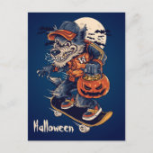 Spooky Wolf Briefkaart (Voorkant)