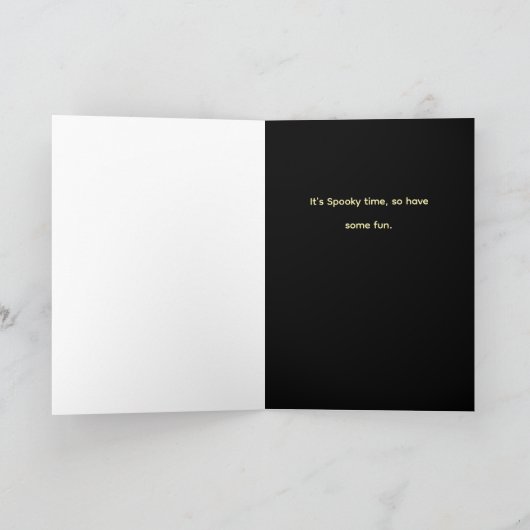 Spooky Woods for Halloween Card Kaart (Binnen)