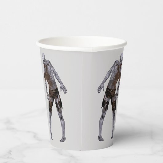 Spooky Zombie Alleen een Drink Halloween Party  Papieren Bekers (Rechts)