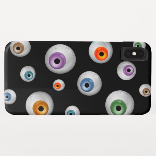 Spooky Zombie Bloodshot Eyeballen Black Case-Mate iPhone Case (Achterkant (horizontaal))