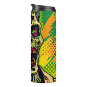 Spooky Zombie Comic Book Pop Kunst Thermosbeker (Geroteerd rechts)