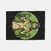 Spooky Zombie Fun Halloween Scary Zombie Halloween Fleece Deken (Voorkant (Horizontaal))