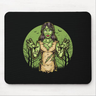 Spooky Zombie Fun Halloween Scary Zombie Halloween Muismat