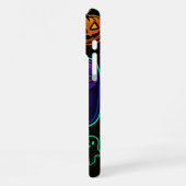 Spooky Zombie Gamer Halloween Sierkussen iPhone Hoesje (Linkerkant)