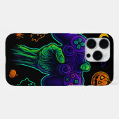 Spooky Zombie Gamer Halloween Sierkussen iPhone Hoesje (Achterkant horizontaal)
