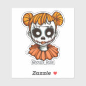 Spooky Zombie Girl Sticker (Vel)