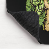 Spooky Zombie Grappig Halloween Scary Zombie Hallo Muismat (Hoek)