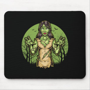 Spooky Zombie Grappig Halloween Scary Zombie Hallo Muismat