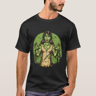 Spooky Zombie Grappig Halloween Scary Zombie Hallo T-shirt