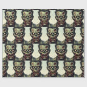 Spooky Zombie Halloween Cadeaupapier (Vlak)
