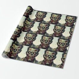 Spooky Zombie Halloween Cadeaupapier
