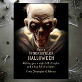 Spooky Zombie Halloween Groet Feestdagenkaart