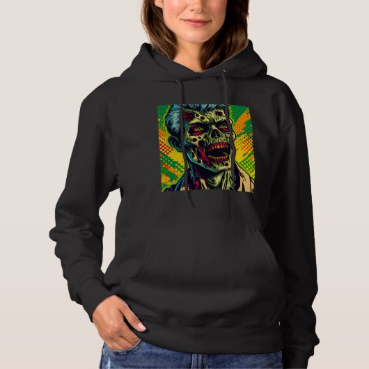 Spooky Zombie Halloween Party Hoodie (Voorkant)