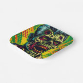 Spooky Zombie Halloween Party Papieren Bordje (Gebogen)