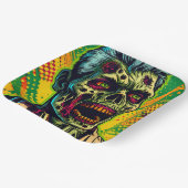 Spooky Zombie Halloween Party Papieren Bordje (Gebogen)