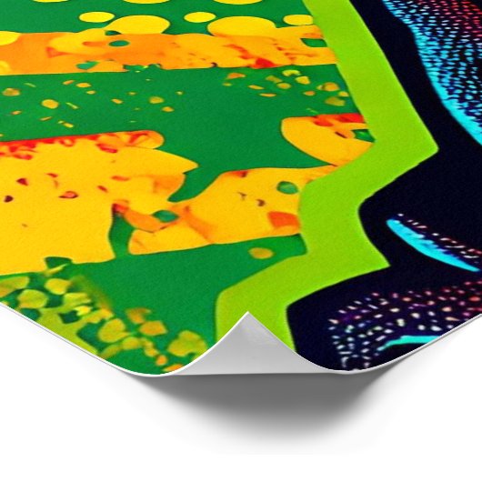 Spooky Zombie Halloween Party Poster (Hoek)