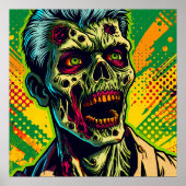 Spooky Zombie Halloween Party Poster (Voorkant)