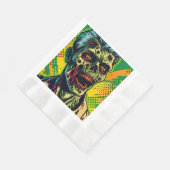 Spooky Zombie Halloween Party Servet (Hoek)