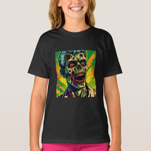 Spooky Zombie Halloween Party T-shirt (Voorkant)