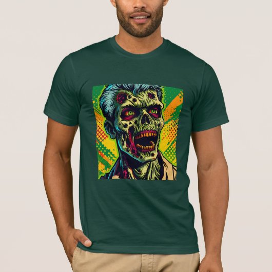 Spooky Zombie Halloween Party T-shirt (Voorkant)