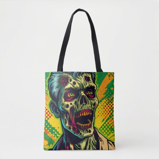 Spooky Zombie Halloween Party Tote Bag (Voorkant)