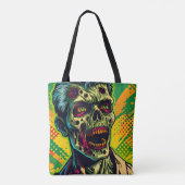 Spooky Zombie Halloween Party Tote Bag (Achterkant)