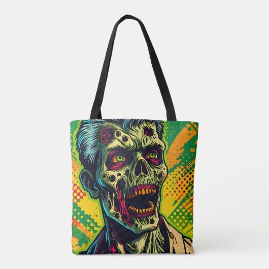 Spooky Zombie Halloween Party Tote Bag (Achterkant)