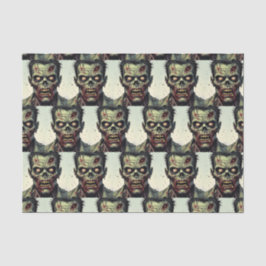 Spooky Zombie Halloween Tissuepapier