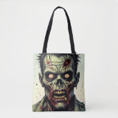 Spooky Zombie Halloween Tote Bag (Voorkant)