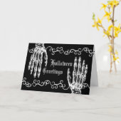 Spooky zombie handen kaart (Gele Bloem)