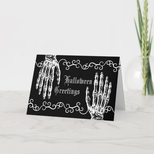 Spooky zombie handen kaart (Voorkant)