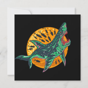 Spooky Zombie Shark Halloween Zee creatie Kaart